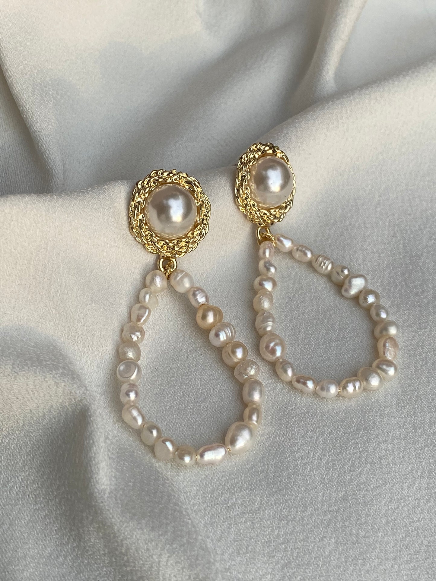 Aretes Perla gota