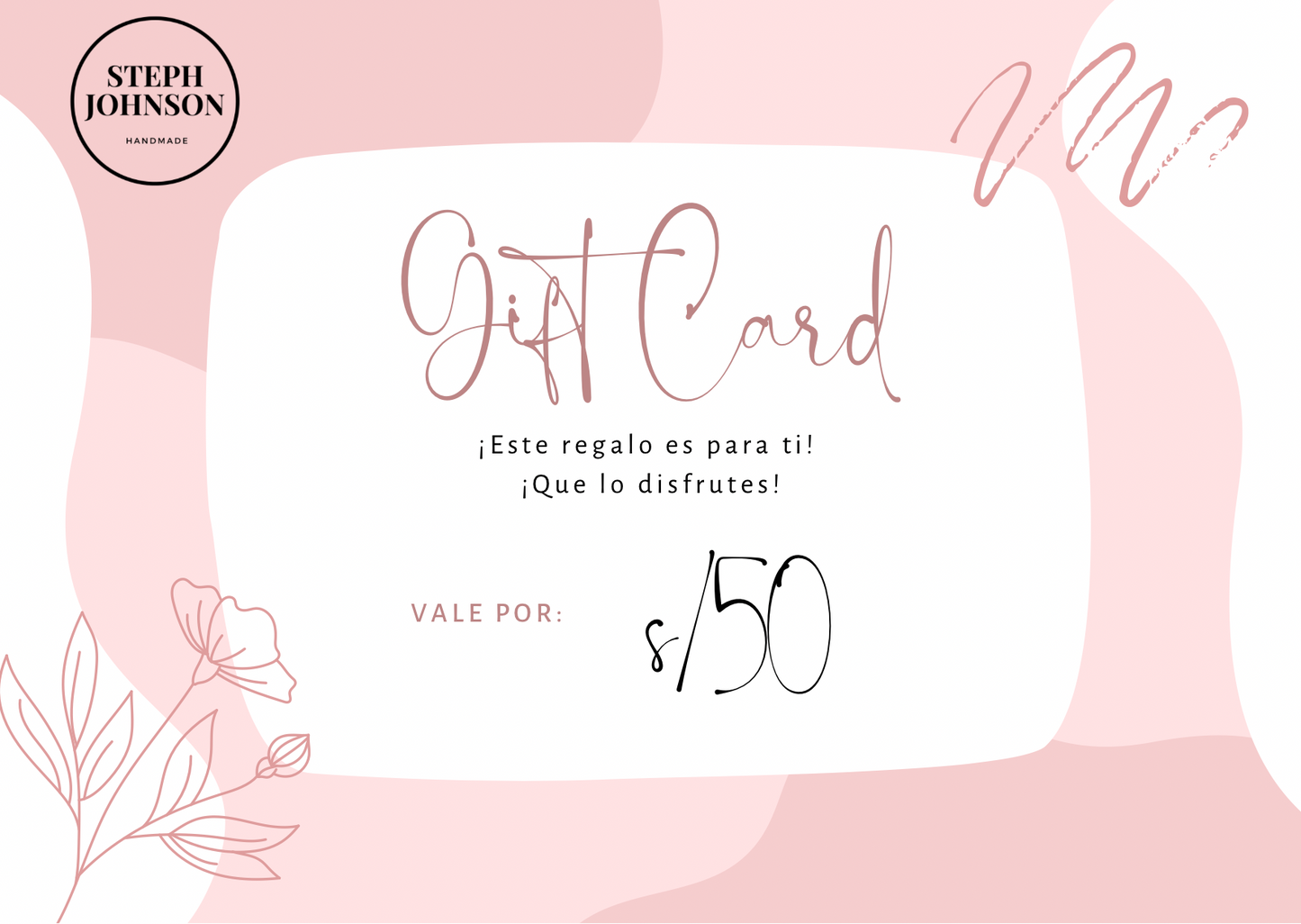 Giftcard Steph Johnson